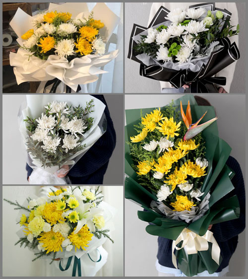广东东莞市厚街镇南五村白事花束代送